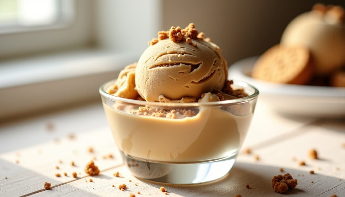 Recette maison : Glace crémeuse au spéculoos, simple et gourmande