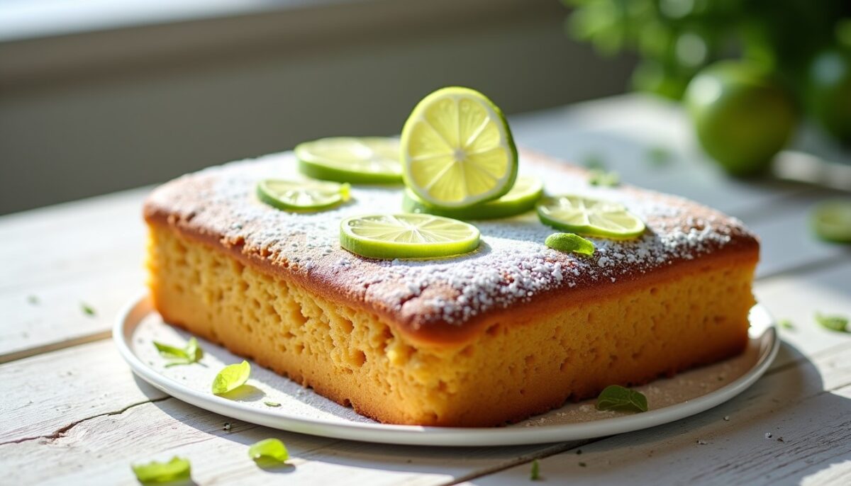 Délicieux gâteau au citron vert : la recette simple pour un moelleux irrésistible