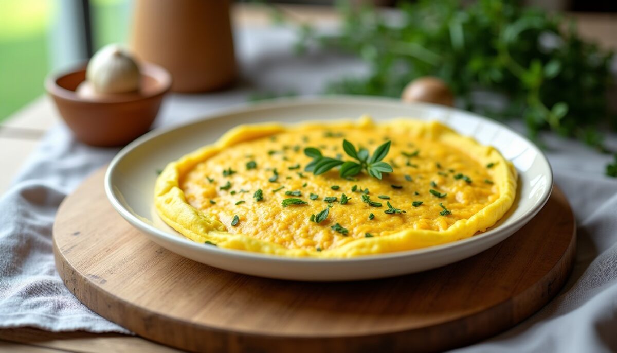 Omelette à l’aillet : recette simple pour une texture moelleuse et savoureuse