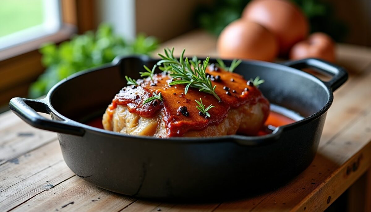 Rôti de veau en cocotte : la recette simple pour une viande tendre et savoureuse