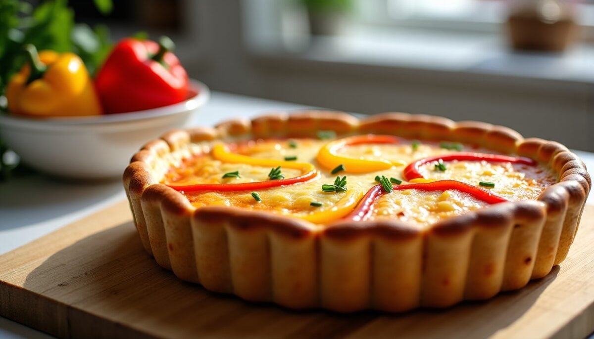 Quiche fondante aux poivrons : simplicité et saveurs réunies