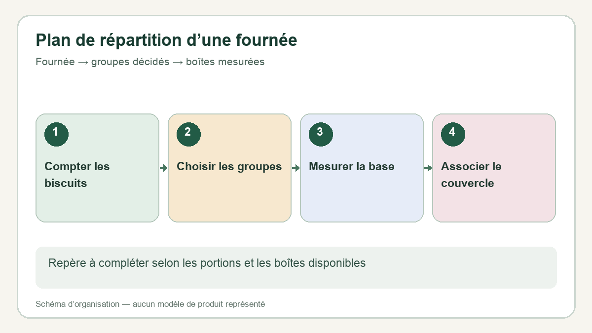 Shortbread en plusieurs fournées : organiser les portions à ranger